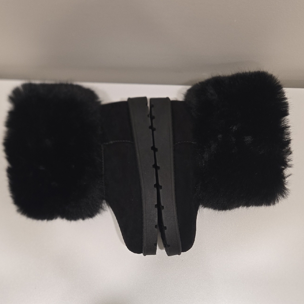 Rouge Helium Black Winter Fur Boots **NWOT** - Picture 7 of 10